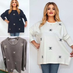Туники женские СУПЕР БАТАЛ оптом 51792386 87-56