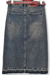 Спідниці джинсові жіночі ПОЛУБАТАЛ оптом DRAGON 