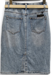 Юбки джинсові жіночі ПОЛУБАТАЛ оптом Super jeans