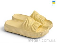 Шлепки, Rai shoes оптом ДС79 св.жовтий