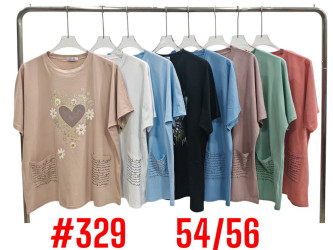 Футболки женские БАТАЛ оптом 51327906 329-56