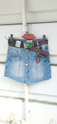 Юбка-шорты джинсовые женские оптом 38167429 01-4