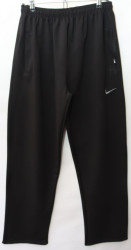 Спортивные штаны мужские БАТАЛ (black) оптом 72961345 12-96