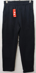 Спортивные штаны мужские на флисе (dark blue) оптом 83260495 309-32