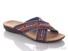 Шлепки, DeMur оптом W3065-blue orange