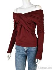 Кофта, Мир оптом 4393-ST2122 bordo