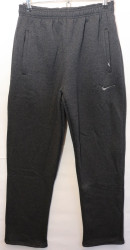 Спортивные штаны мужские на флисе (серый) оптом Турция 26417859 03-4
