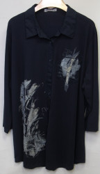 Рубашки женские GERTIE (черный) оптом 45130296 6082-31