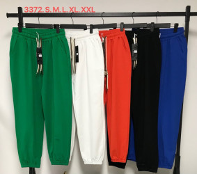 Спортивные штаны женские (зеленый) оптом 25897034 3372-22