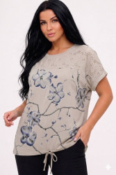 Футболки женские БАТАЛ оптом 05918734 26017-147