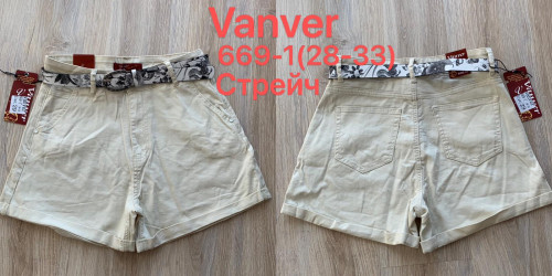 Шорты джинсовые женские VANVER оптом Vanver 86490571 669-1-8