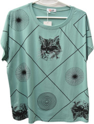 Футболки женские ПОЛУБАТАЛ оптом 61057283 6628-33