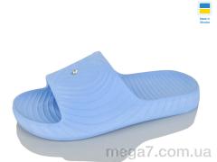 Шлепки, Lot Shoes оптом Сердечко св.блакитний