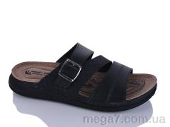 Шлепки, Oscar оптом 01-17 чорний к.