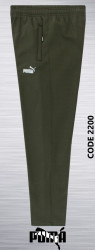 Спортивные штаны мужские на флисе (khaki) оптом 10592873 2200-13