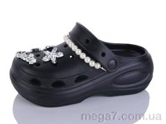 Кроксы, Alimama-Girnaive оптом 8120 чорний