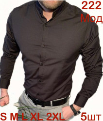 Рубашки мужские (черный) оптом 81264057 222-34