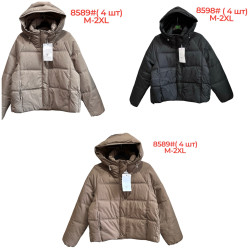 Куртки зимние женские (коричневый) оптом 26493057 8589-189