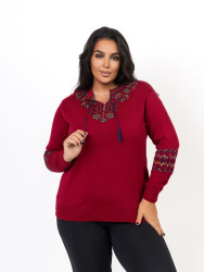 Джемпери вишиті БАТАЛ жіночі оптом