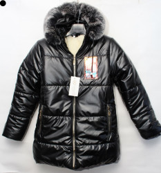 Куртки зимние юниор на меху (black) оптом 78012693 68-31