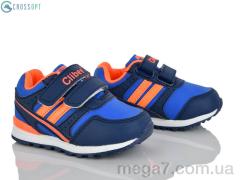 Кроссовки, CROSSOPT оптом F632 d.blue-orange