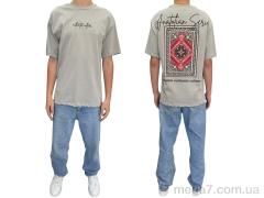 Футболка, I8denim оптом 90551 gri