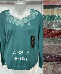 Свитера женские БАТАЛ оптом 53017249 A2315-61