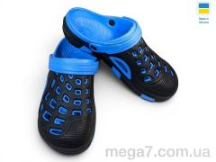 Кроксы, Rai shoes оптом --- 308 чорно-блакитний