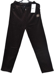 Брюки женские на флисе БАТАЛ оптом 60327418 204-2-201