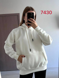 Худи женские на флисе ПОЛУБАТАЛ оптом 97641305 7430-6-42