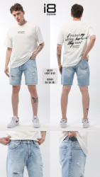Шорти джинсові чоловічі I8DENIM оптом THREE BLACK 