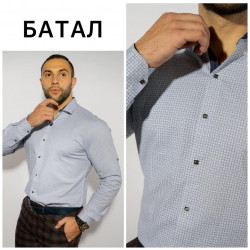 Рубашки мужские БАТАЛ оптом 14830926 Б3320 -6