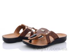 Шлепки, Selena оптом 1759 коричневые