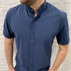 Рубашки мужские БАТАЛ (темно-синий) оптом 81629043 04 -8