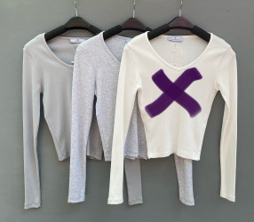 Лонгсливи (сірі) жіночі оптом ---