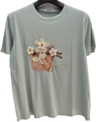 Футболки женские БАТАЛ оптом 16238749 26-08-262