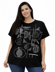 Футболки женские БАТАЛ оптом 07185936 26008-109