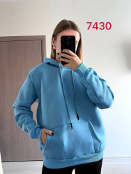 Худи женские на флисе ПОЛУБАТАЛ оптом 69410235 7430-6-48
