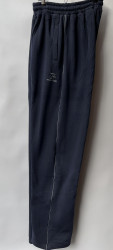 Спортивные штаны мужские БАТАЛ на флисе (темно синий) оптом 49751862 01-1