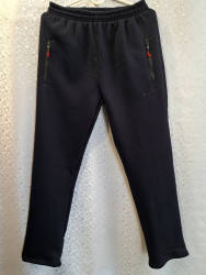 Спортивные штаны мужские на флисе (black) оптом 65378109 01-4