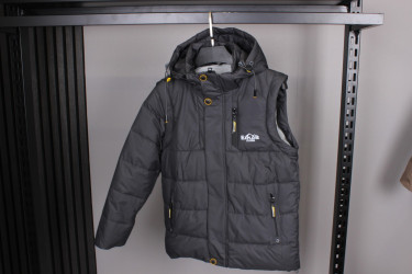 Куртки демисезонные подростковые (2в1) оптом 47091635 WK36-46