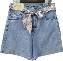 Шорты джинсовые женские DICESIL ПОЛУБАТАЛ оптом 52089743 6027-271