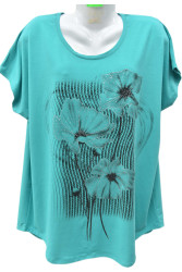 Футболки женские БАТАЛ оптом 41953827 429-324