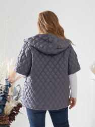 Жилетки жіночі БАТАЛ (темно-сірий) оптом