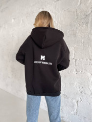 Спортивні кофти жіночі на флісі (чорний) оптом IMPERIAL  Туреччина