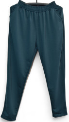 Спортивные штаны женские БАТАЛ  (темно-зеленый) оптом 31904652 121-47