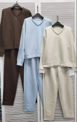 Спортивные костюмы женские (голубой) оптом 96243708 98661-58