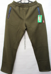 Спортивные штаны мужские на флисе (khaki) оптом 89612453 05-12