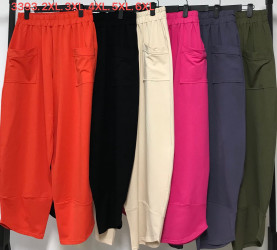 Спортивные штаны женские (черный) оптом 74216805 3393-41