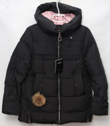 Куртки зимние женские БАТАЛ (черный) оптом 10349756 2062-19
